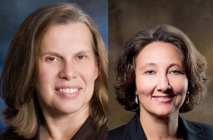 Janie Simms Hipp, director of the Indigenous Food and Agriculture Initiative, and Stacy Leeds, dean of the University of Arkansas School of Law