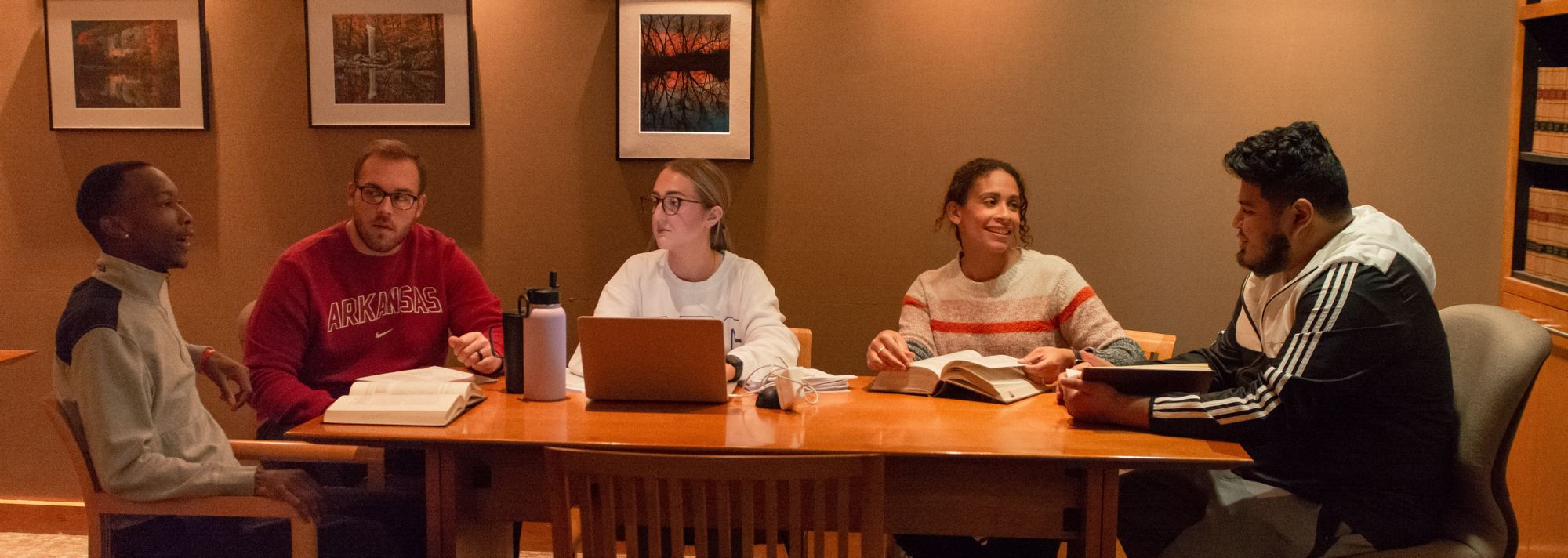 a group of students studying in the Reading Room