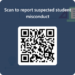 QR Code to scan to report violations