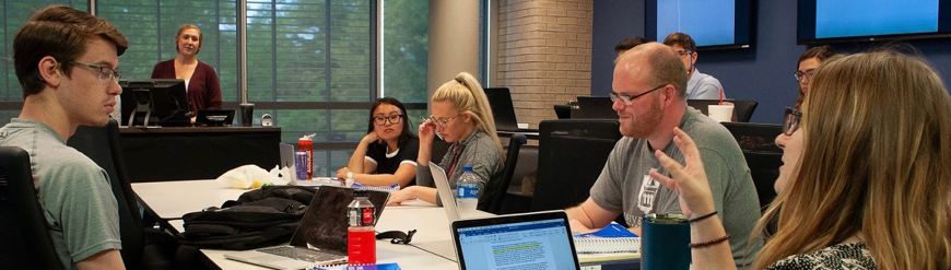 students and professors in LL.M. classroom