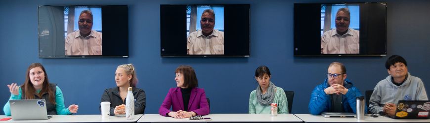 students and professors in LL.M. classroom