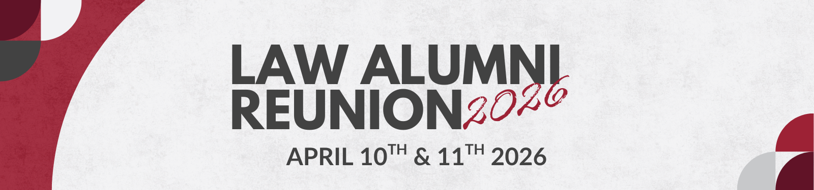 2026 Alumni Reunion Weekend banner