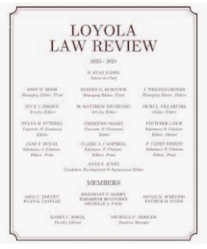 Loyola of Louisiana Law Review