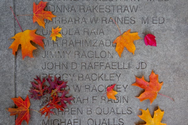 names on senior walk